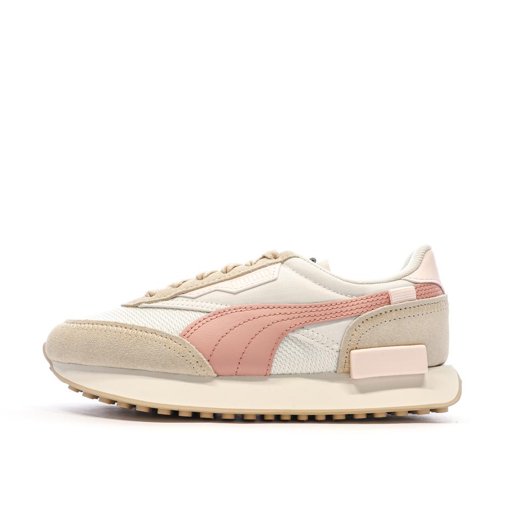 Puma Baskets Écru/Rose Femme Puma Future Rider
