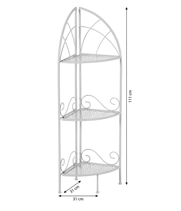 Dehner Eckregal Luca, ca. B31/H111/T31 cm