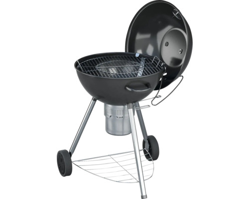 Tenneker® Houtskoolgrill Kettle Grill Black Moon Ø 58 cm Deksel Thermometer en Uitneembare Asbak Zwart