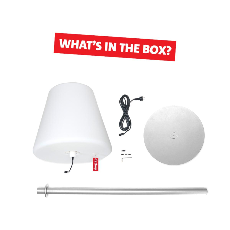 Fatboy Edison the Giant vloerlamp LED lichtgrijs