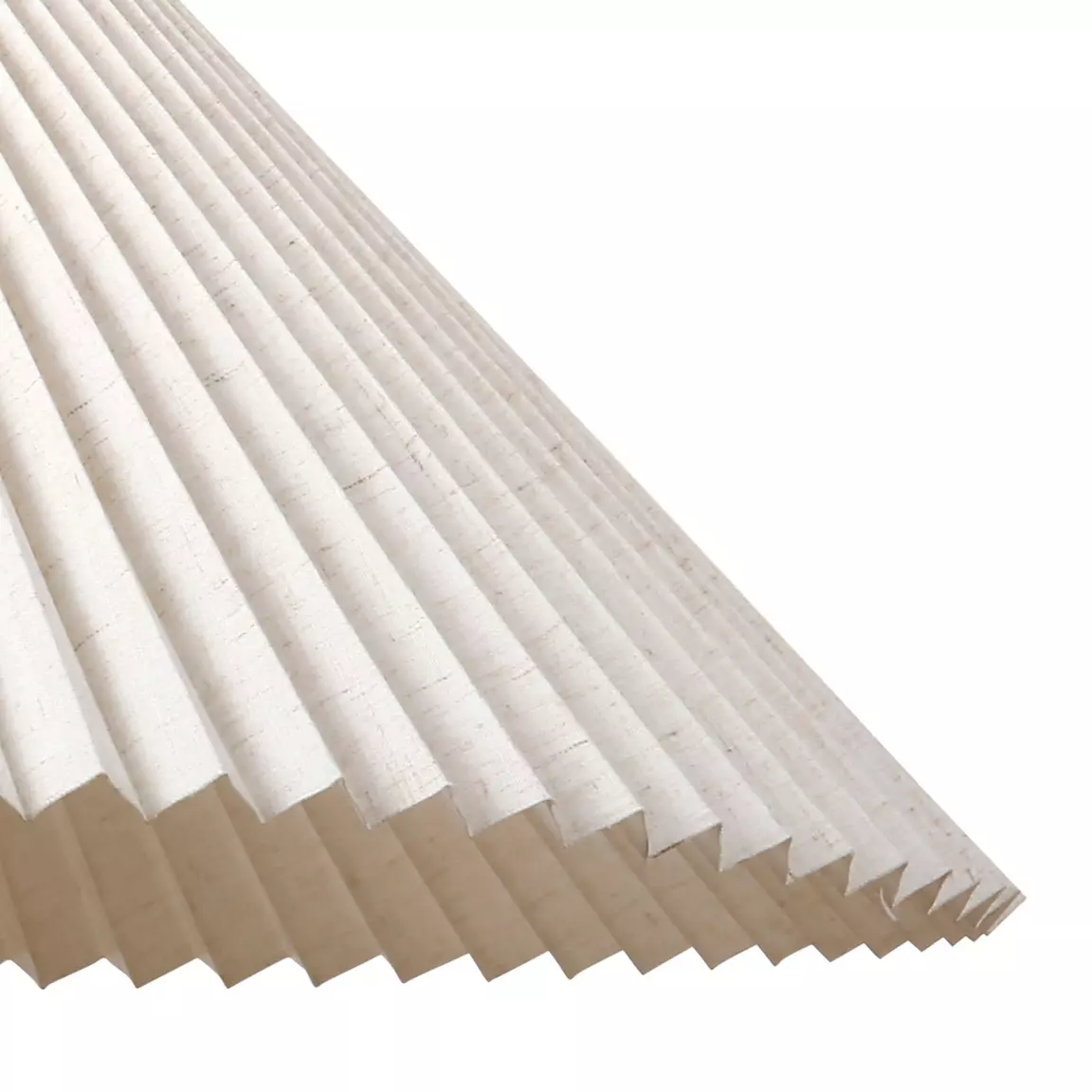 Suspension lumineuse en tissu (D52 cm) Aurélia Beige