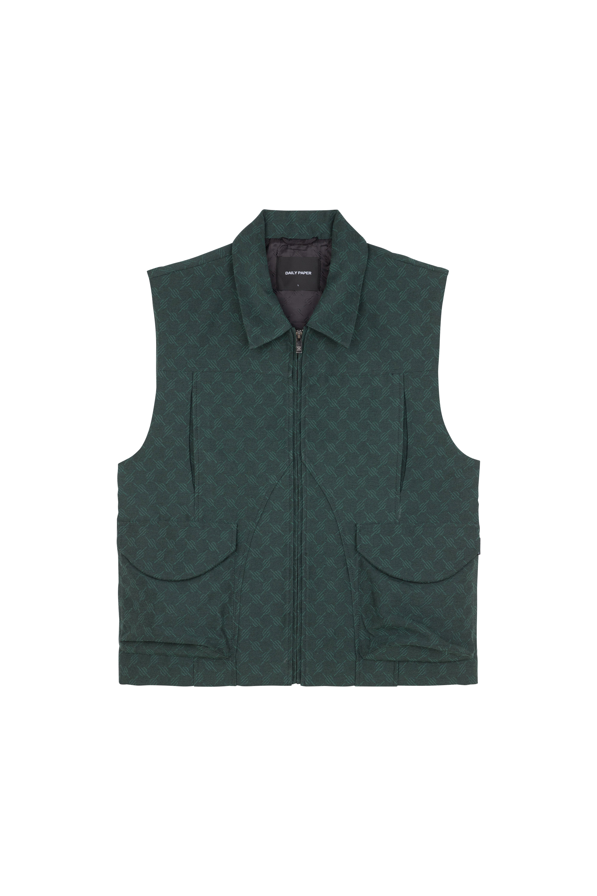 Daily Paper Veste benji monogram vest Vert