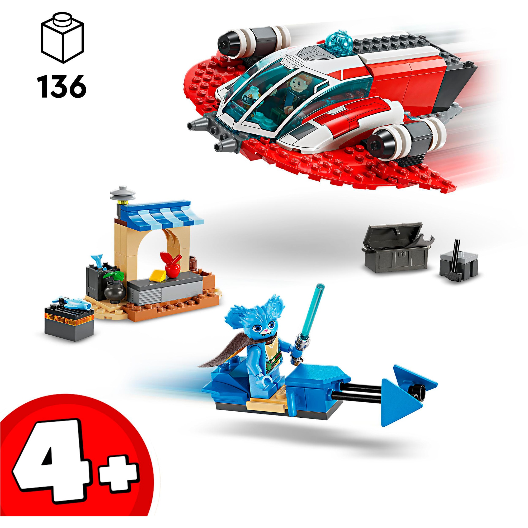 LEGO Konstruktionsspielzeug Star Wars Der Crimson Firehawk