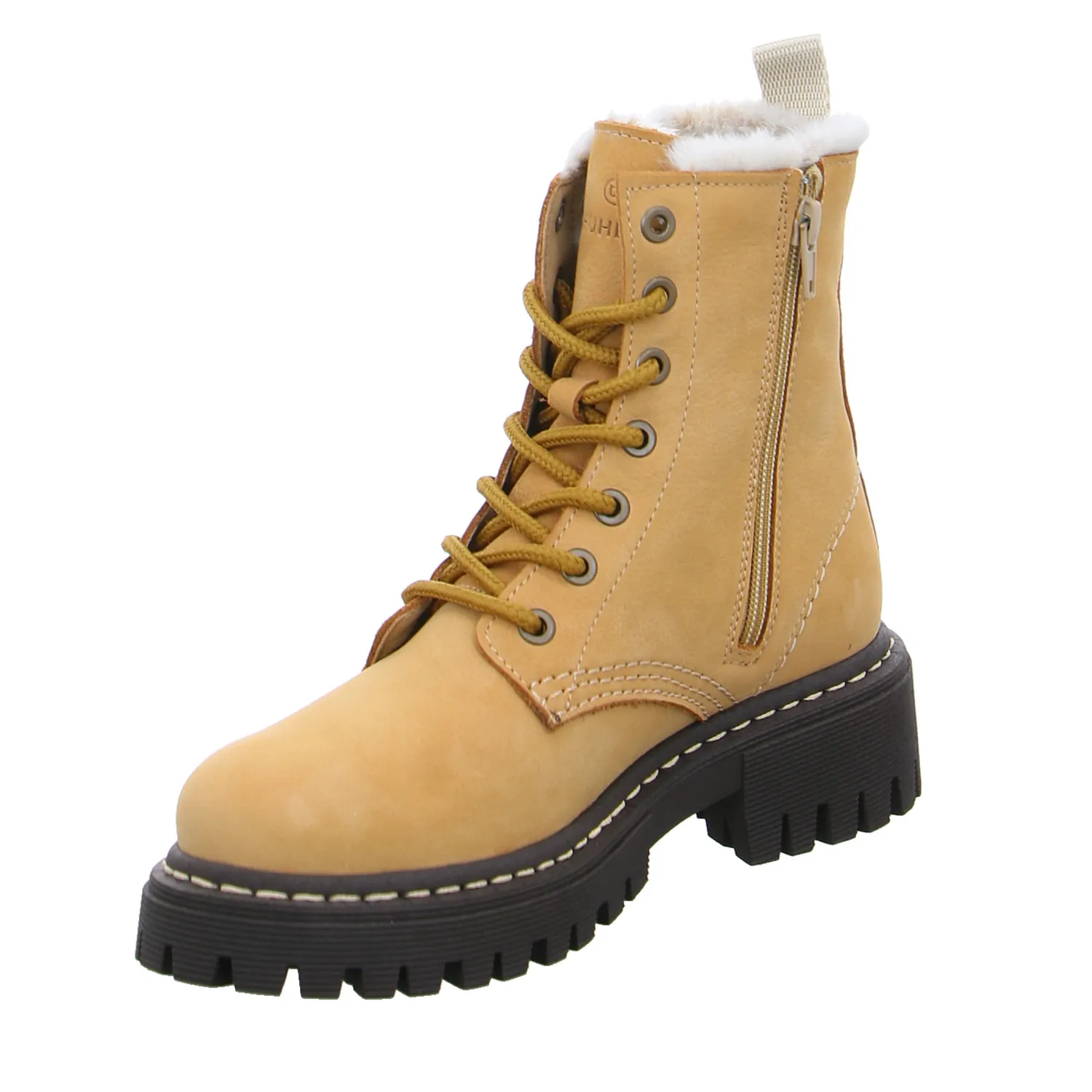 SCHUHENGEL Boot Camel Leder