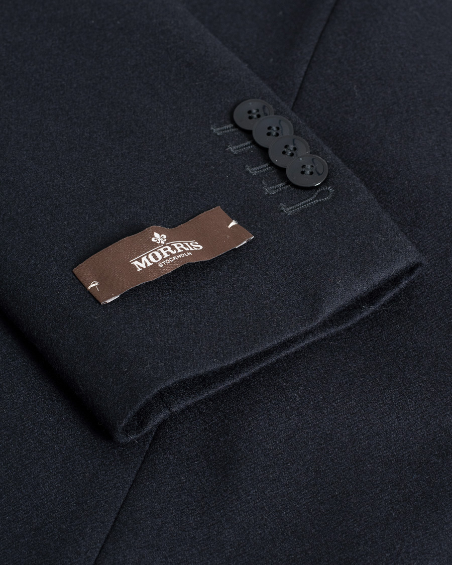 Morris Heritage Keith Flannel Suit Blazer Navy