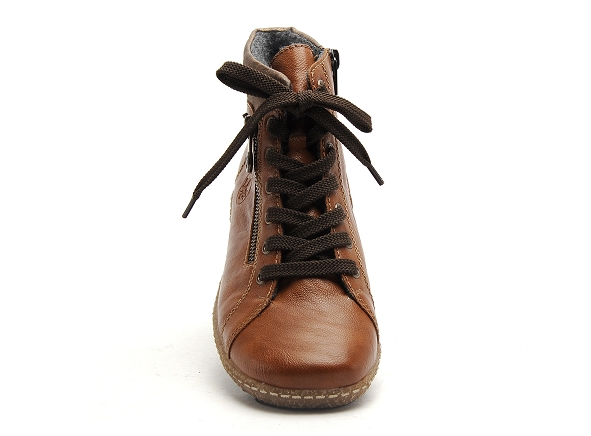 Rieker boots bottine plates femme z7540 marron