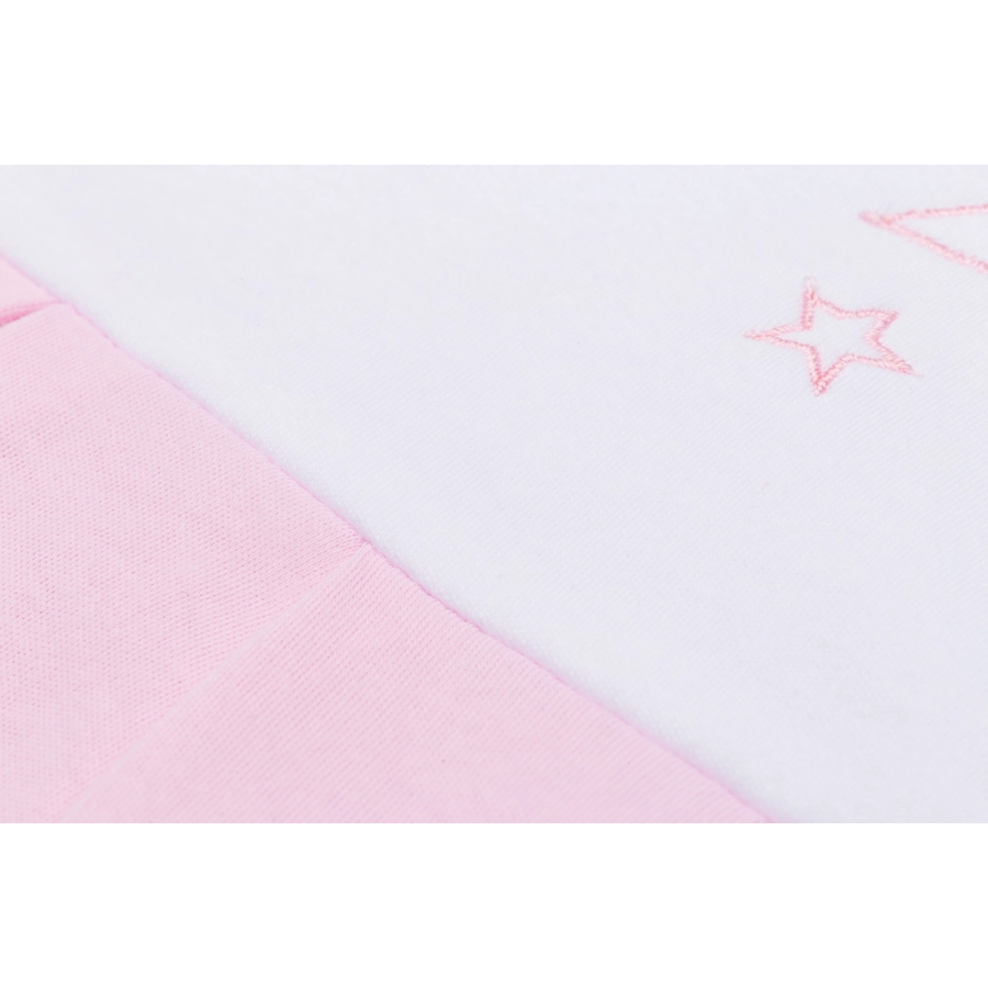 fillikid Ganzjahresschlafsack Jersey Rosa mit Sternenapplikation