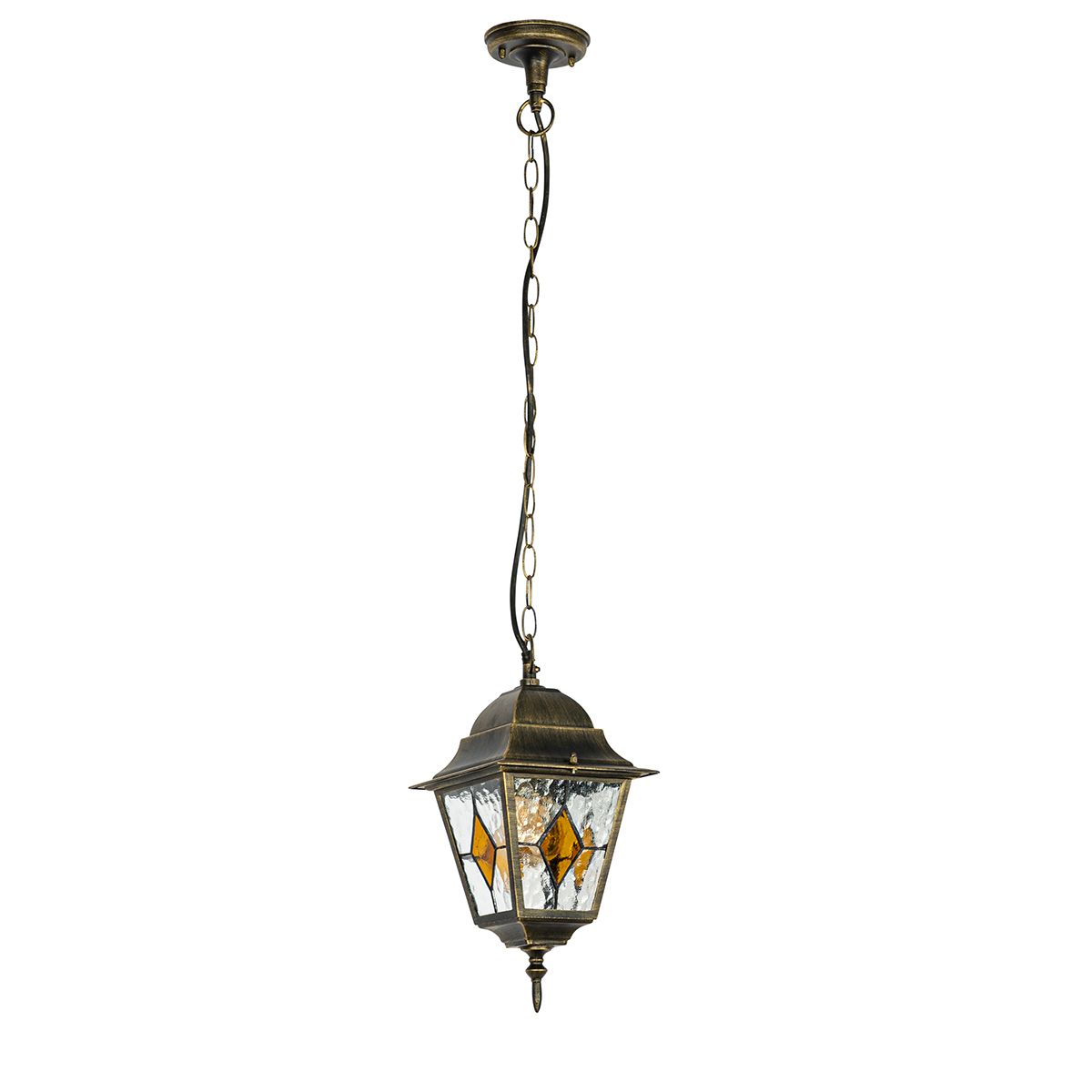 Vintage buiten hanglamp antiek goud - Antigua