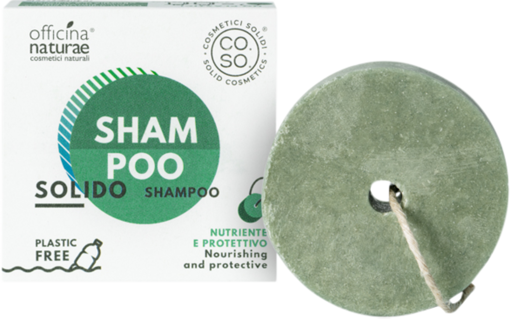 Officina Naturae  Festes Shampoo Schutz & Pflege, 64 g