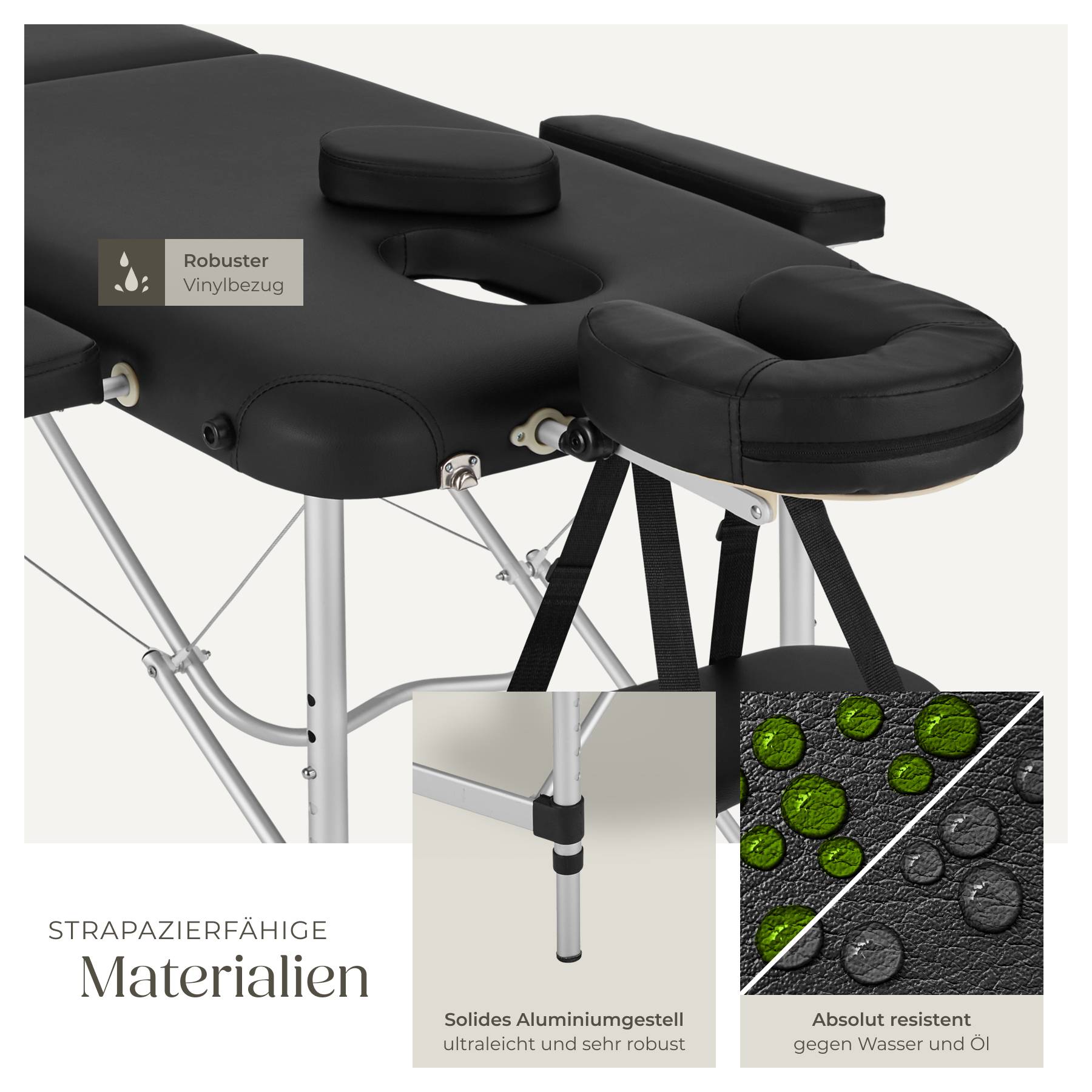 2 Zonen Massageliege