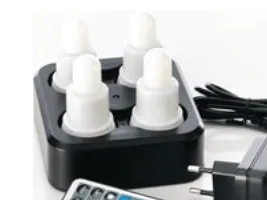 LED genopladelige lys Duni Multicolor - 4 stk. inkl. fjernbetjening