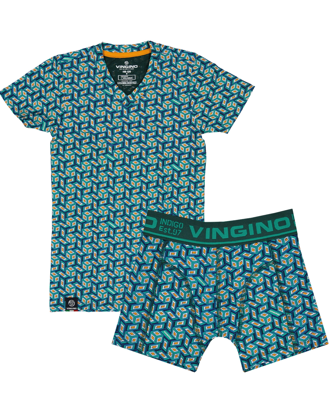 Unterwäsche-Set FUNKY 2-teilig in aqua green