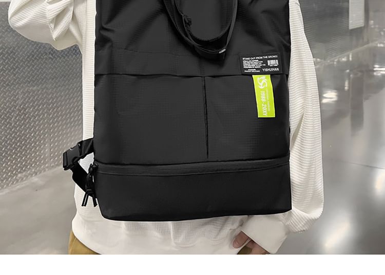 Hikuozy - Nylon rugzak met applicatiepaneel