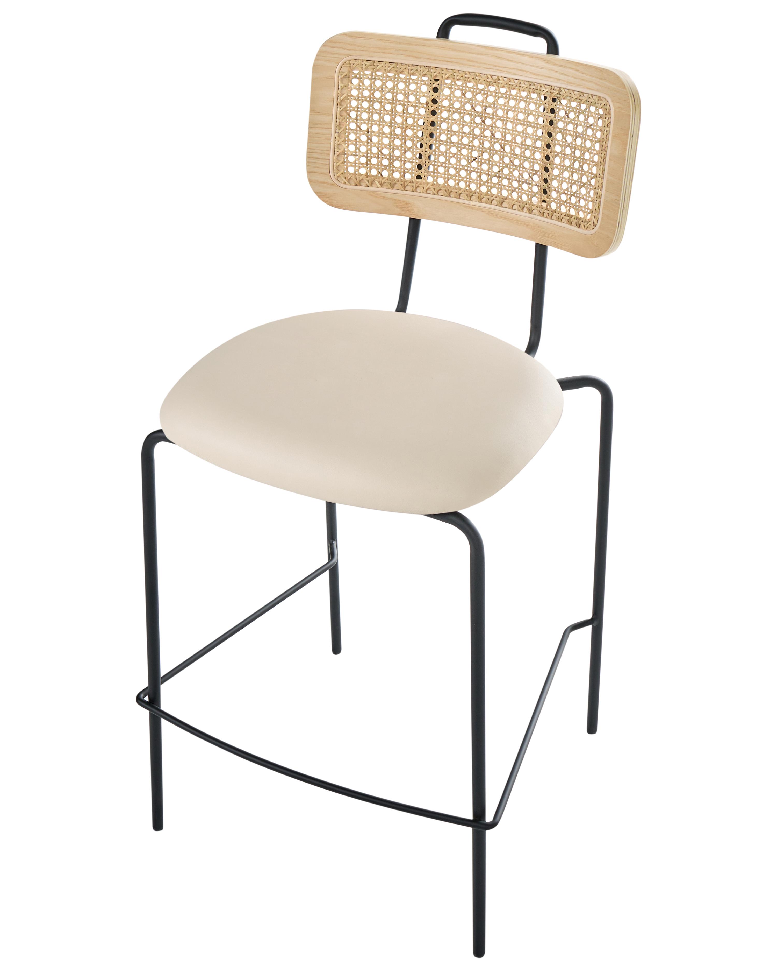 Set van 2 barstoelen ADELANTO Lichtbeige