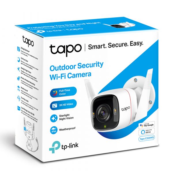 TP-Link Tapo C320WS Câmara de Segurança Wi-Fi Exterior IP66