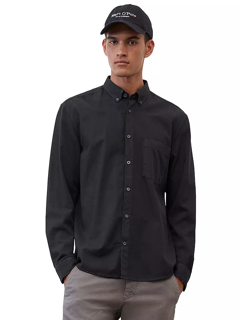 MARC O'POLO Hemd Regular Fit  blau