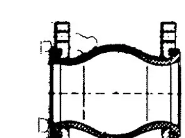 Gummikomp. type 53L Dn 50 - rød/EPDM m/PN10 flanger Willbrandt