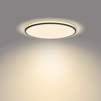 Philips plafonnière Ozziet zwart 1x22W