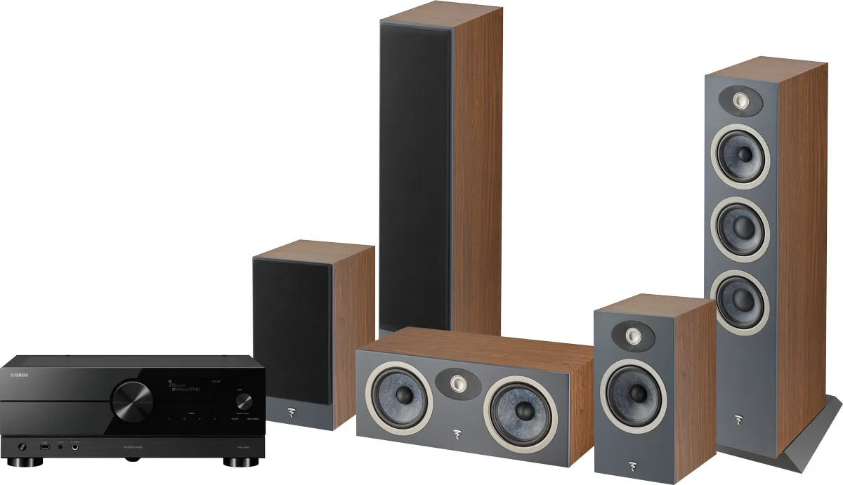 Yamaha Aventage RX-A2A   Focal Theva N°2 System Bois foncé Chaînes Grand Spectacle