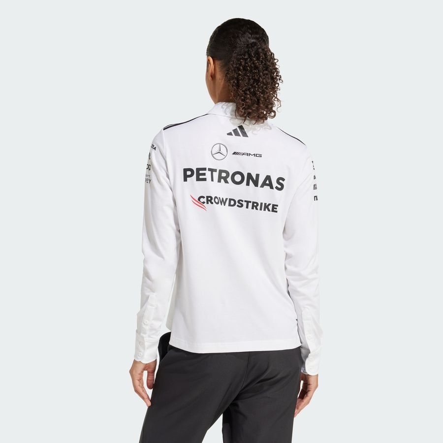 Adidas Polo manches longues d'équipe Mercedes - AMG Petronas Formula One Team