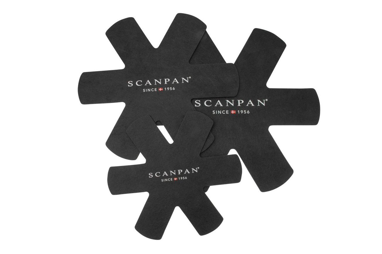 SCANPAN panbeschermer 10117 3-delige set, 27, 34 en 38 cm