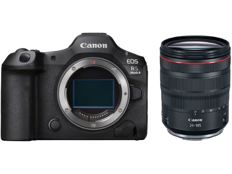 Canon Fotokamera EOS R5 Mark II RF24-105 F4 L IS USM Kit Leistungsstarke Kamera für Fotografen und Filmemacher aller Genres