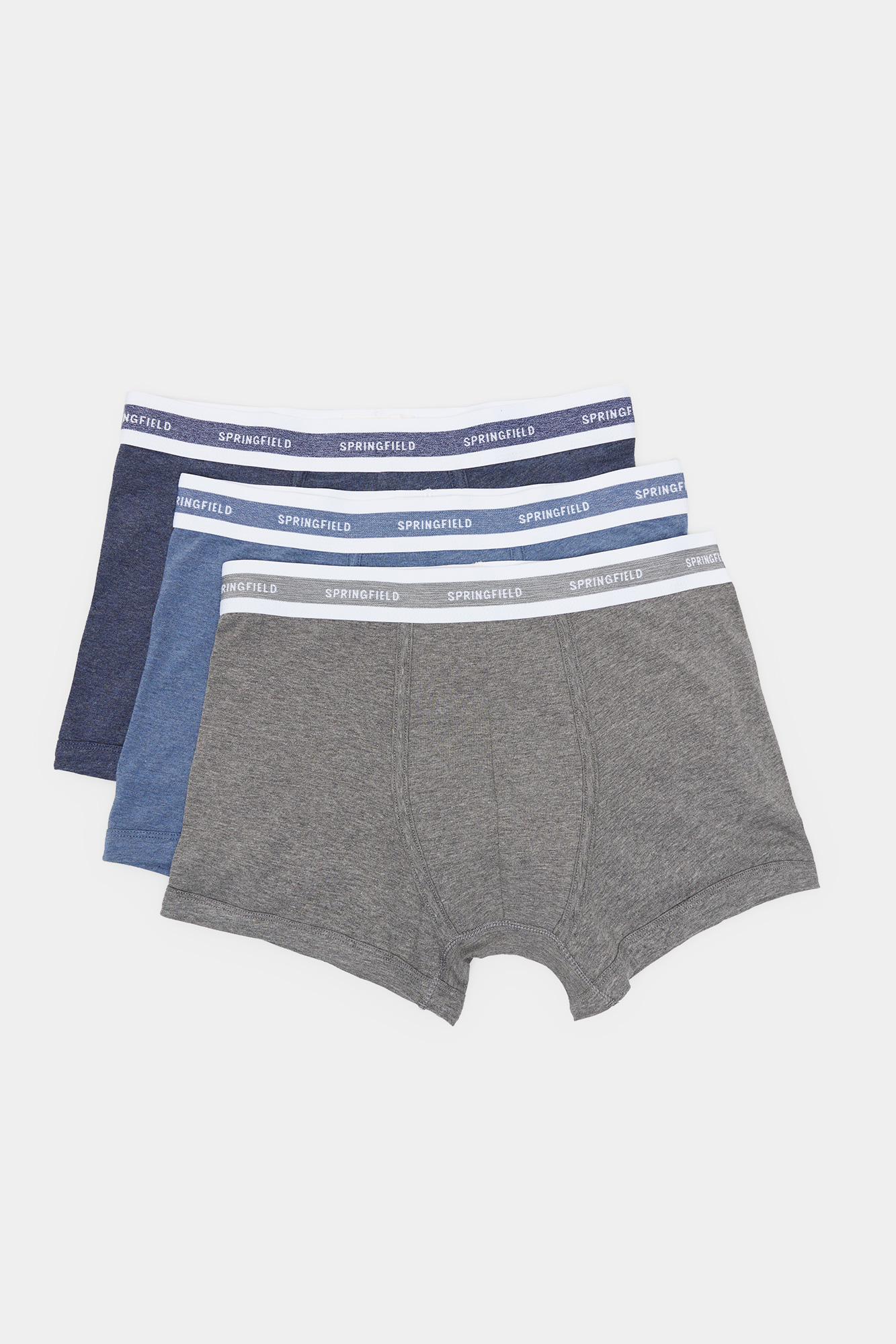 Pacote com 2 cuecas boxer básicas mescladas