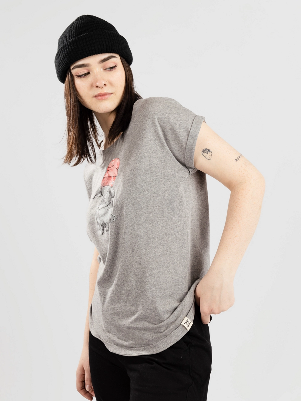 Iriedaily It Hasi T-Shirt grey mel.