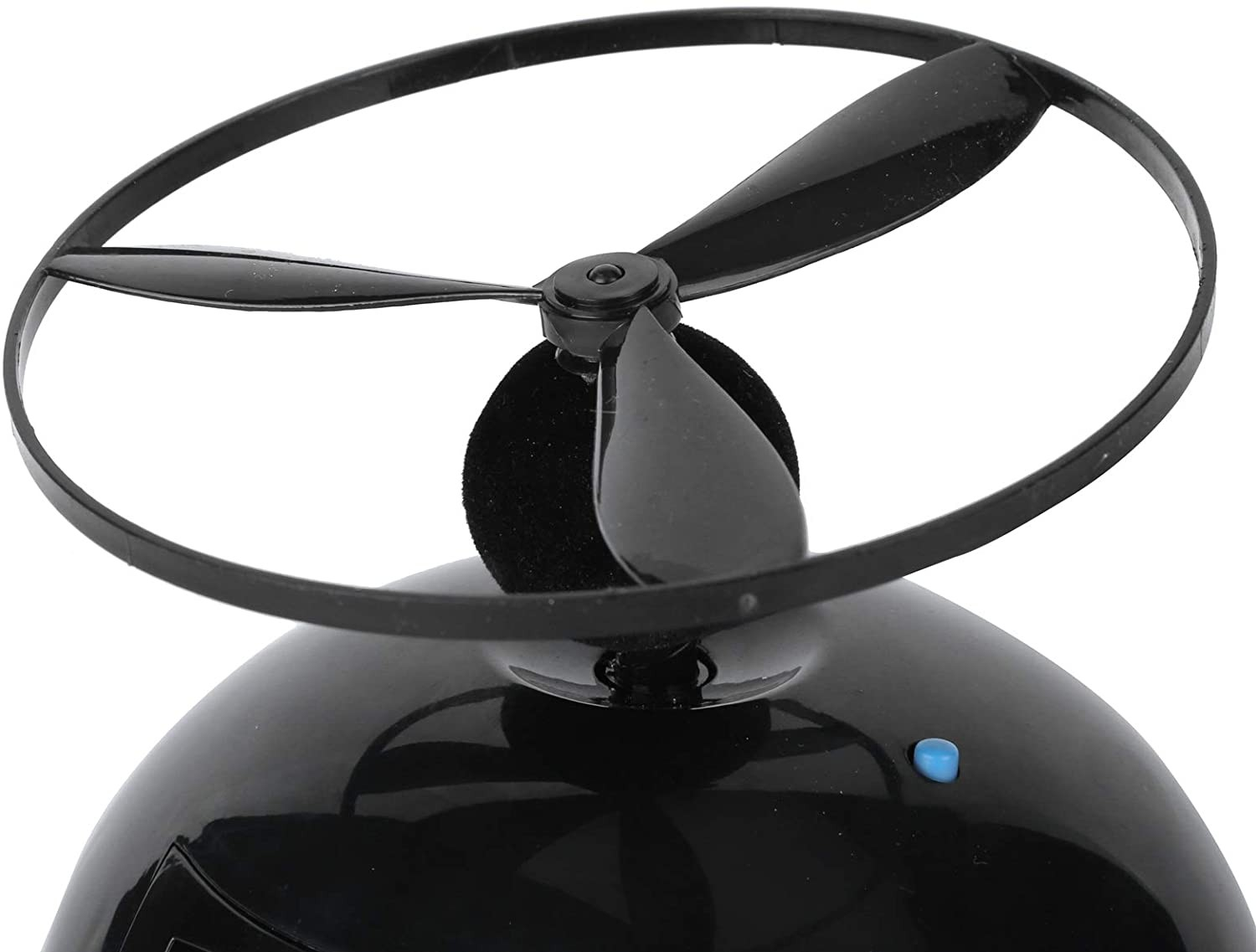 Flyaway Digitaler Fliegender Wecker Hubschrauberuhr mit Propeller und LCD Bildschirm   Hintergrundbeleuchtung (Batteriebetrieben) - Schwarz