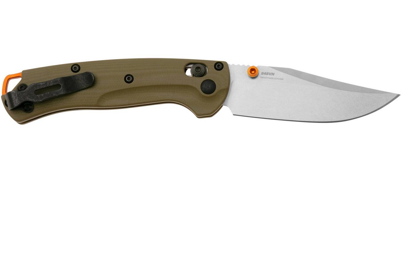 Benchmade Mini Taggedout 15534 CPM-S45VN, OD-Green G10, jachtzakmes