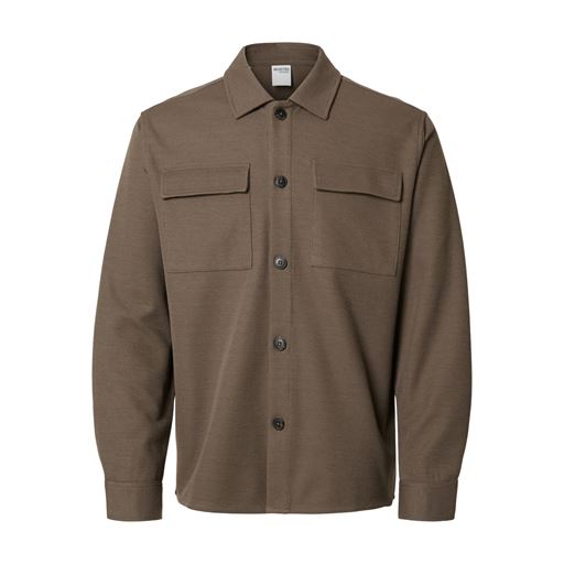 Selected Homme Oban Jersey Overshirt, Morel, M