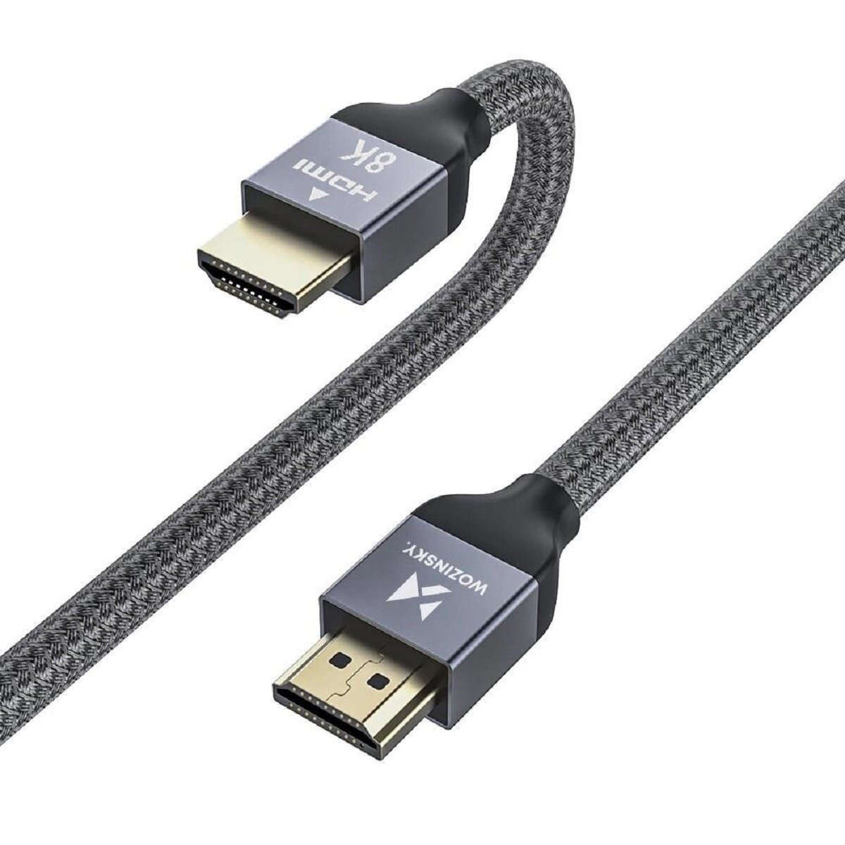 HDMI 2.1 8K 60 Hz 48 Gbps / 4K 120 Hz / 2K 144 Hz Silber 3m