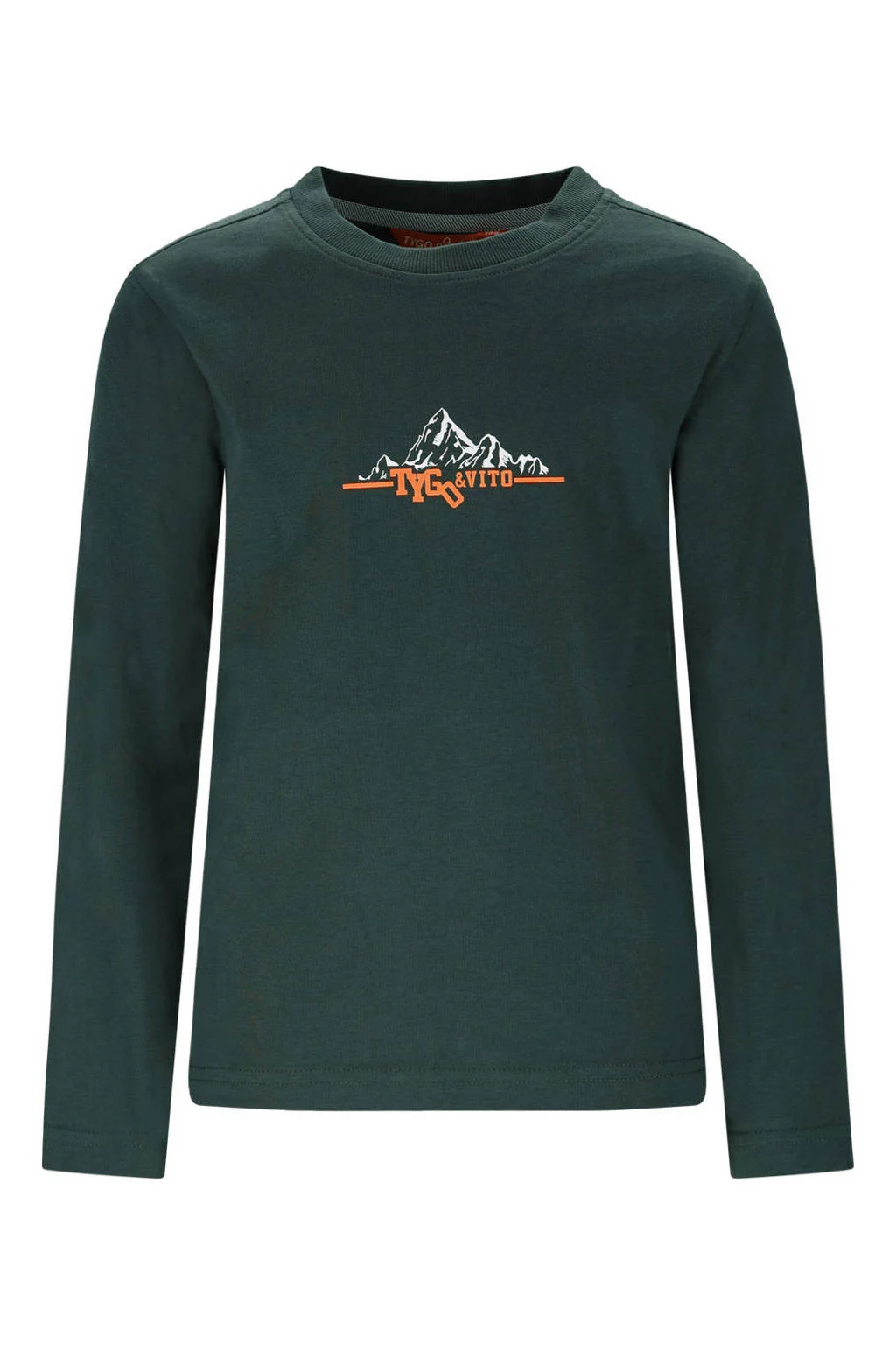 TYGO & vito longsleeve donkergroen