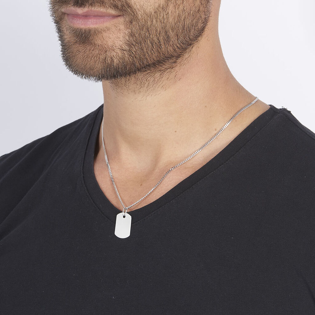 Pendentif Aymerik Argent Blanc