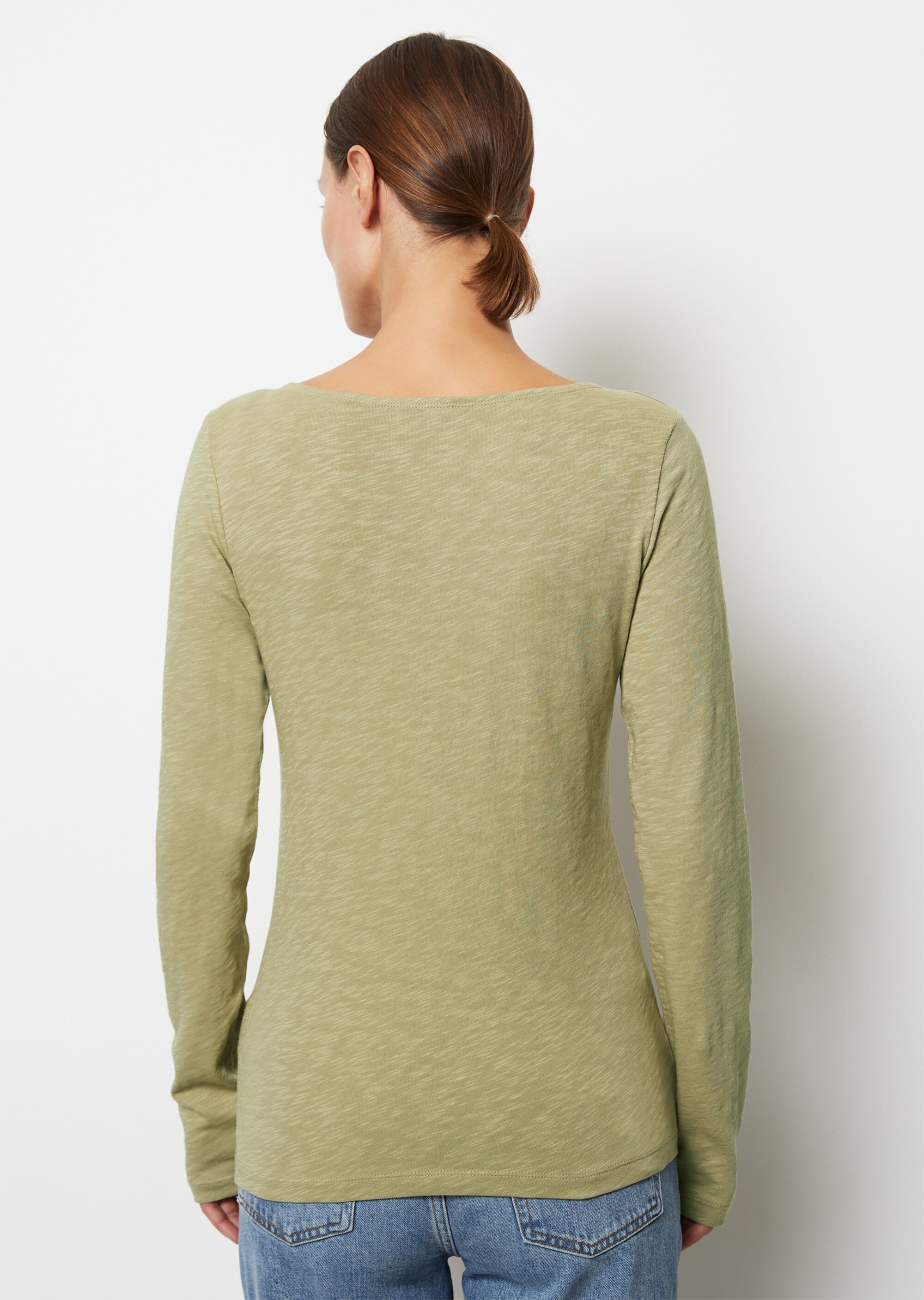 Longsleeve regularaus Slub Jersey
