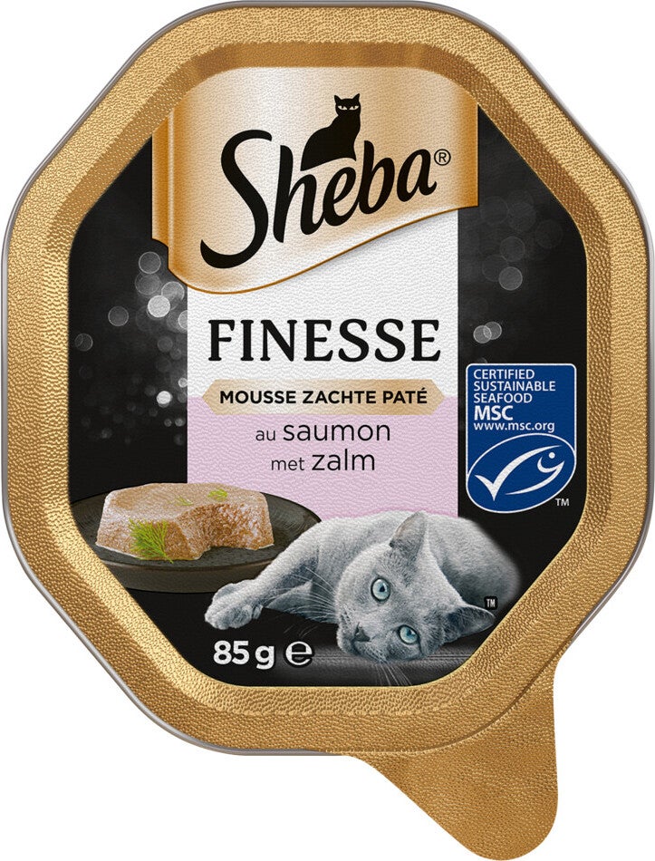 Sheba Finesse mousse zachte paté zalm 85 g