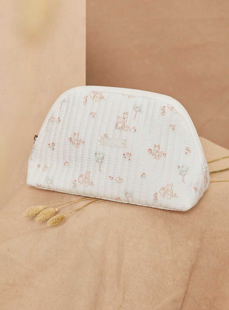 Trousse de naissance écrue en popeline