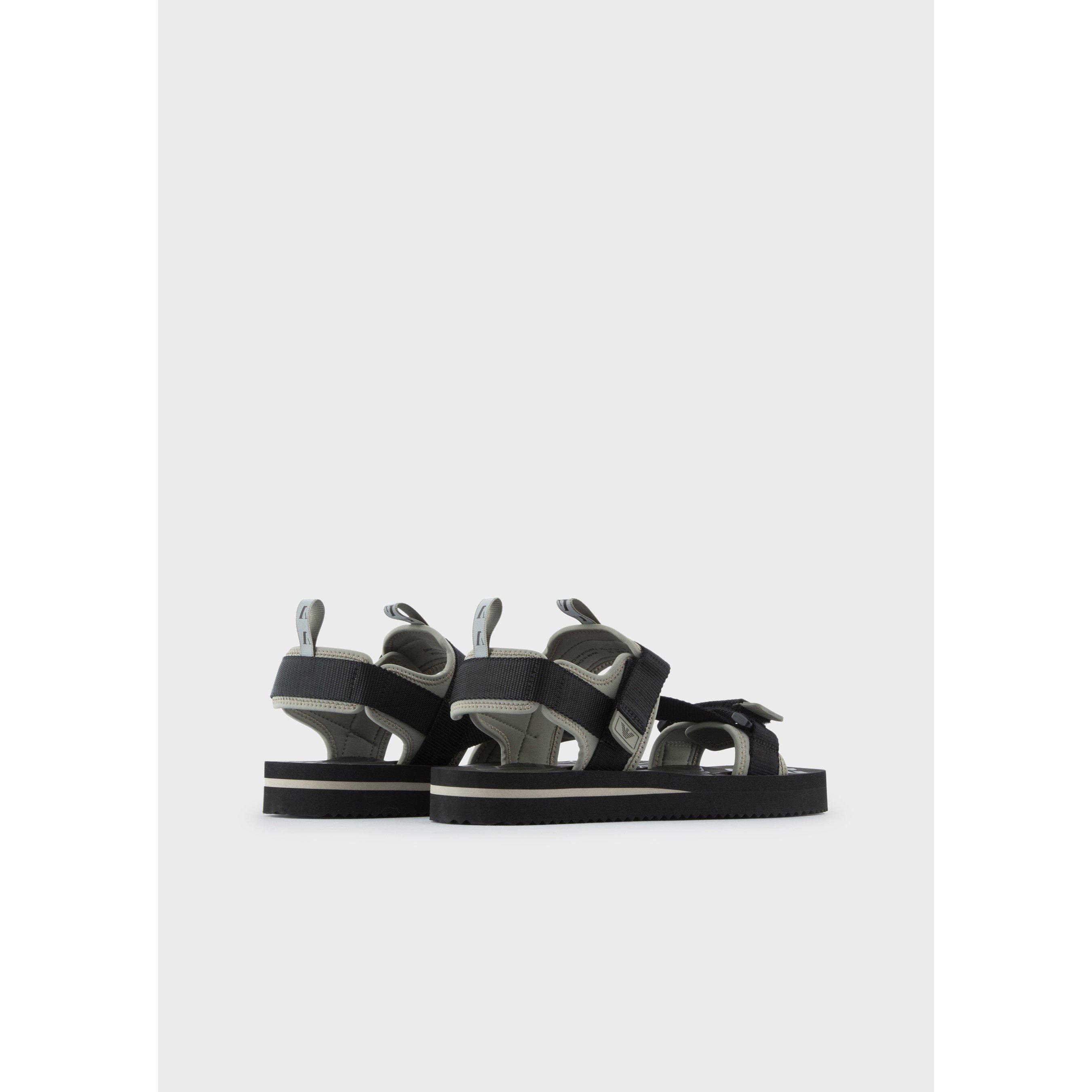 Emporio Armani Nylon Strappy Sandals