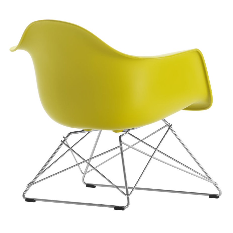 Fauteuil LAR RE chroom Mustard