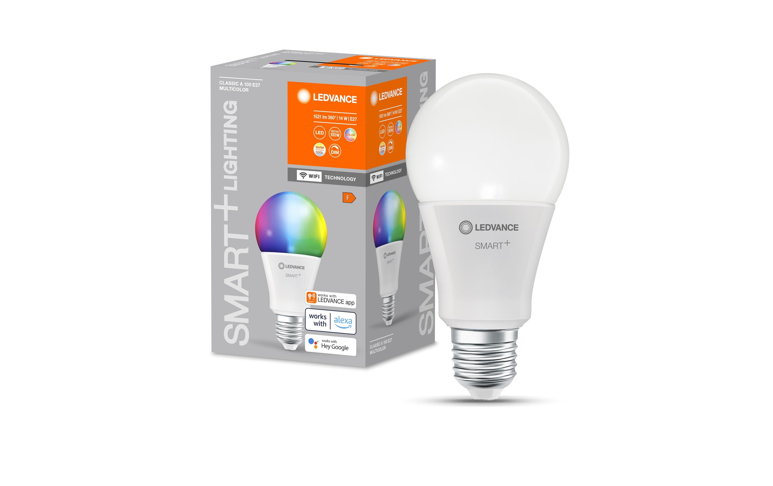Leuchtmittel Smart+ Classic, 14W, E27, RGBW, WiFiSmart Leuchtmittel mit WiFi-Technologie