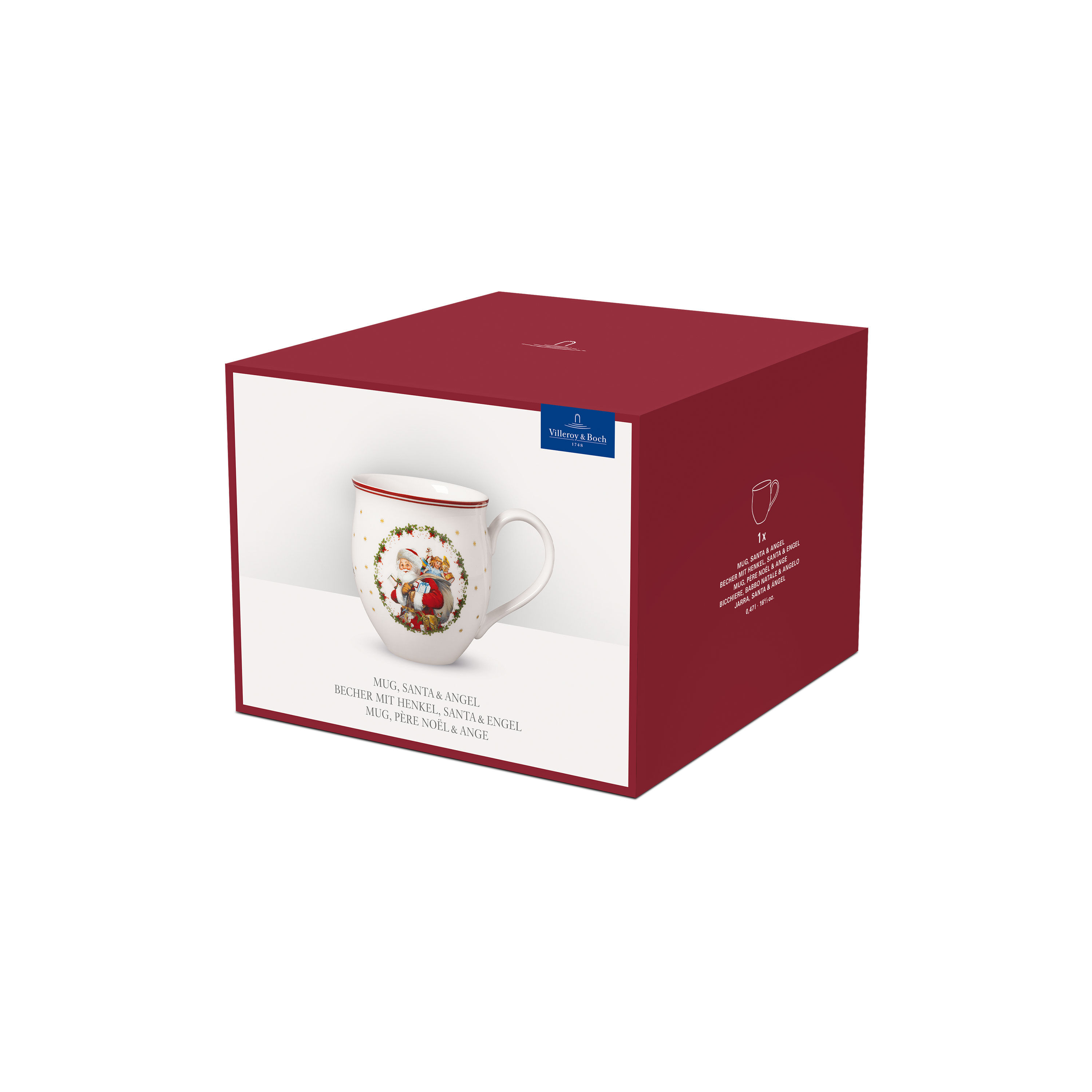Toy's Delight Mug Multi-colored, 13.2 oz, Premium Porcelain
