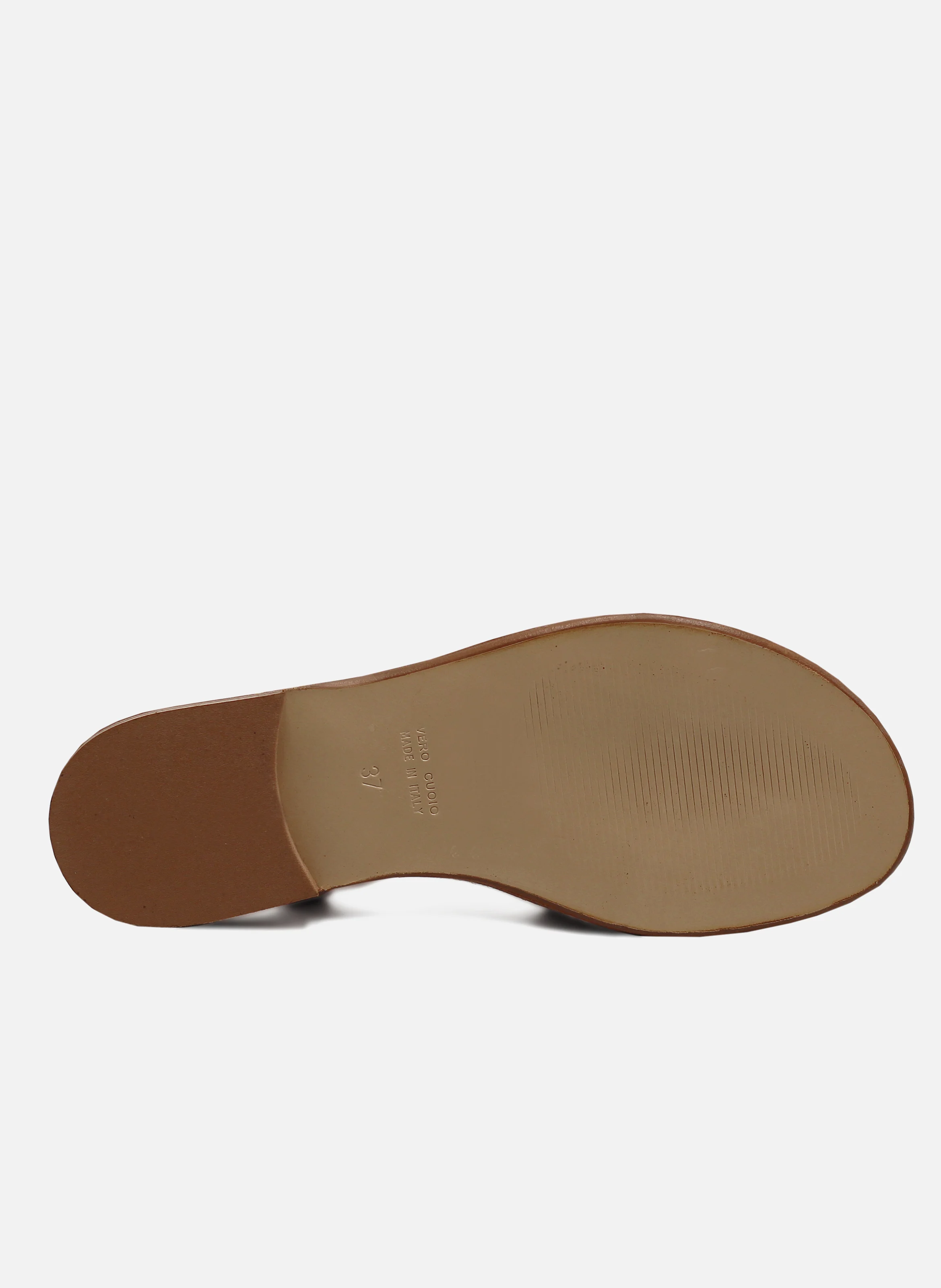 Sandales plates croisées cuir | Rose