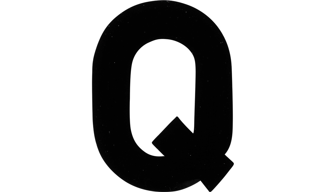 Klistermærke 'Q' 3