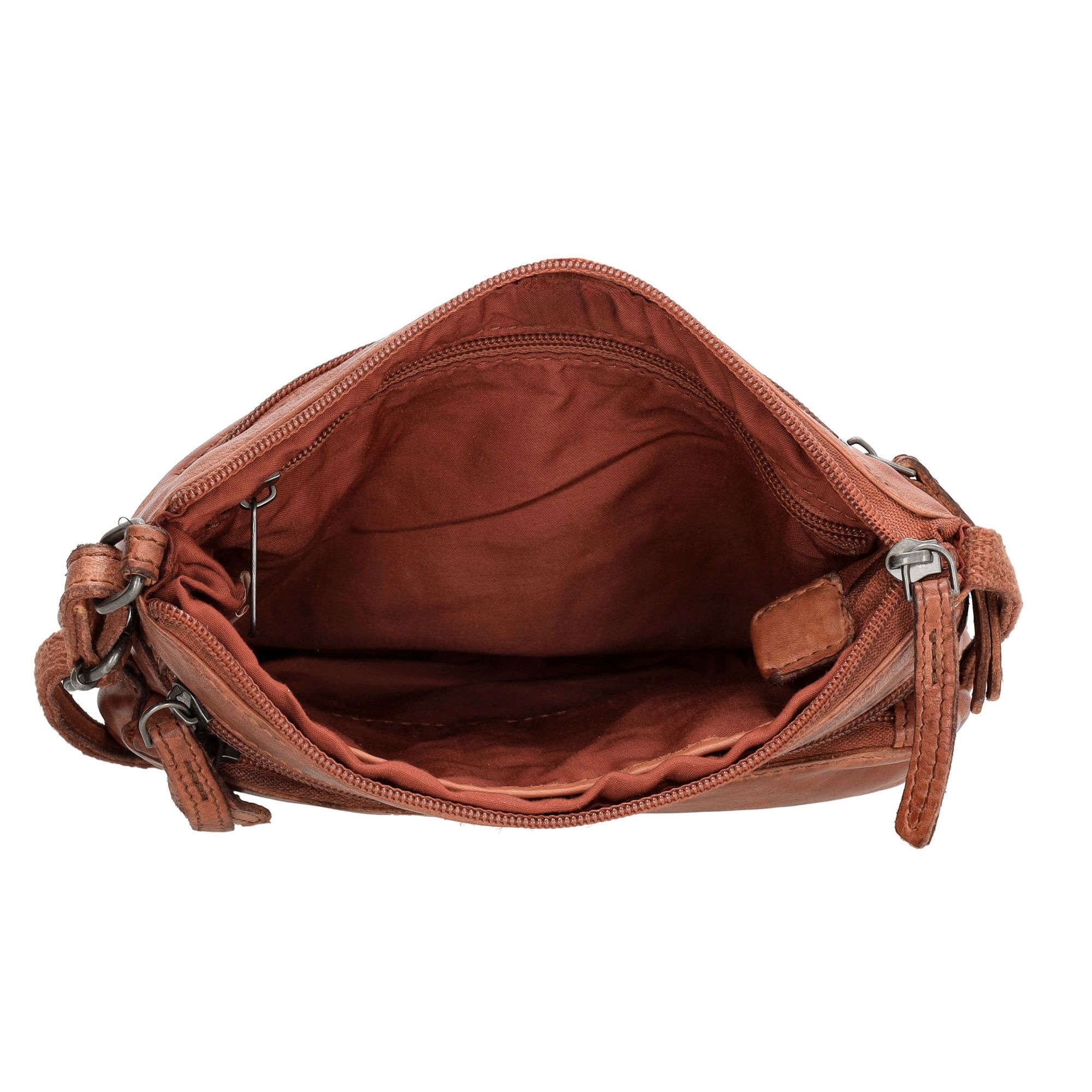 Hide & Stitches Paint Rock Schoudertas Cognac