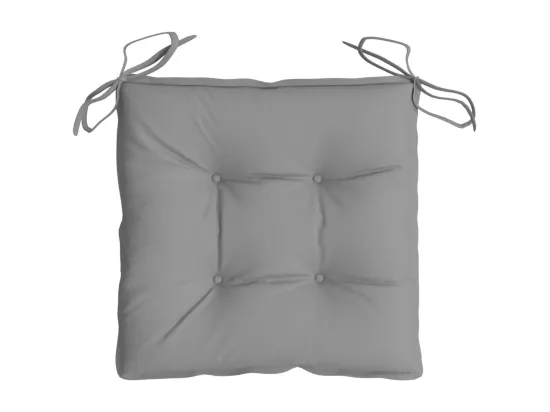 Coussins de chaise 2 pièces gris 40x40x7 cm tissu oxford