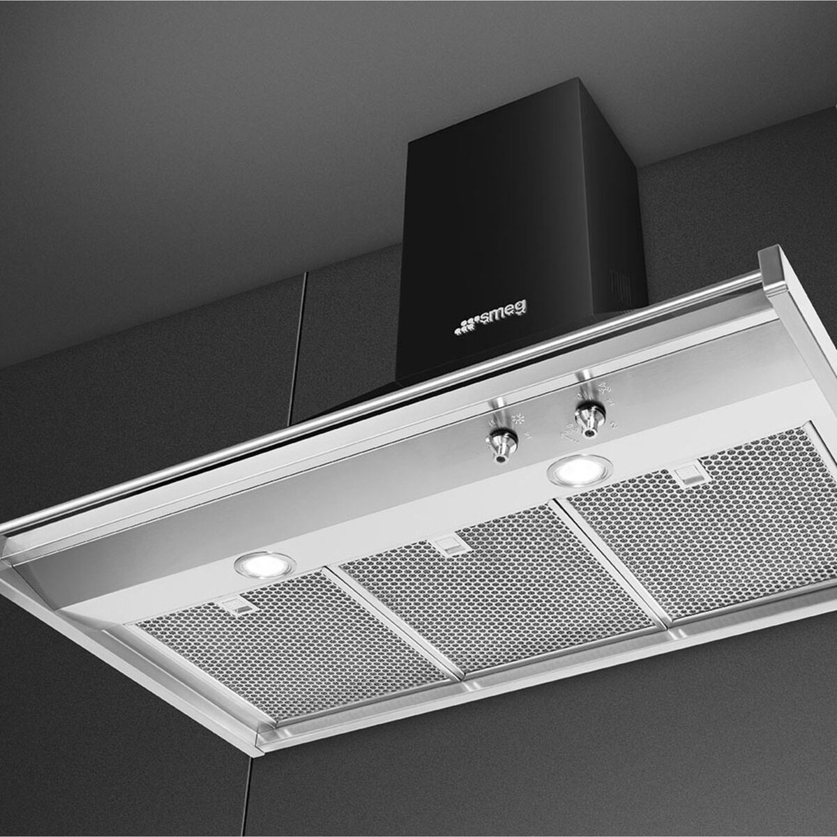 KD90HNE Classic Veggmontert Ventilhette 90 cm, Svart