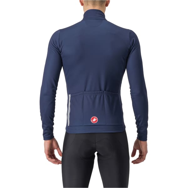 Maillot vélo CASTELLI MAILLOT ENTRATA THERMAL BLEU/GRIS