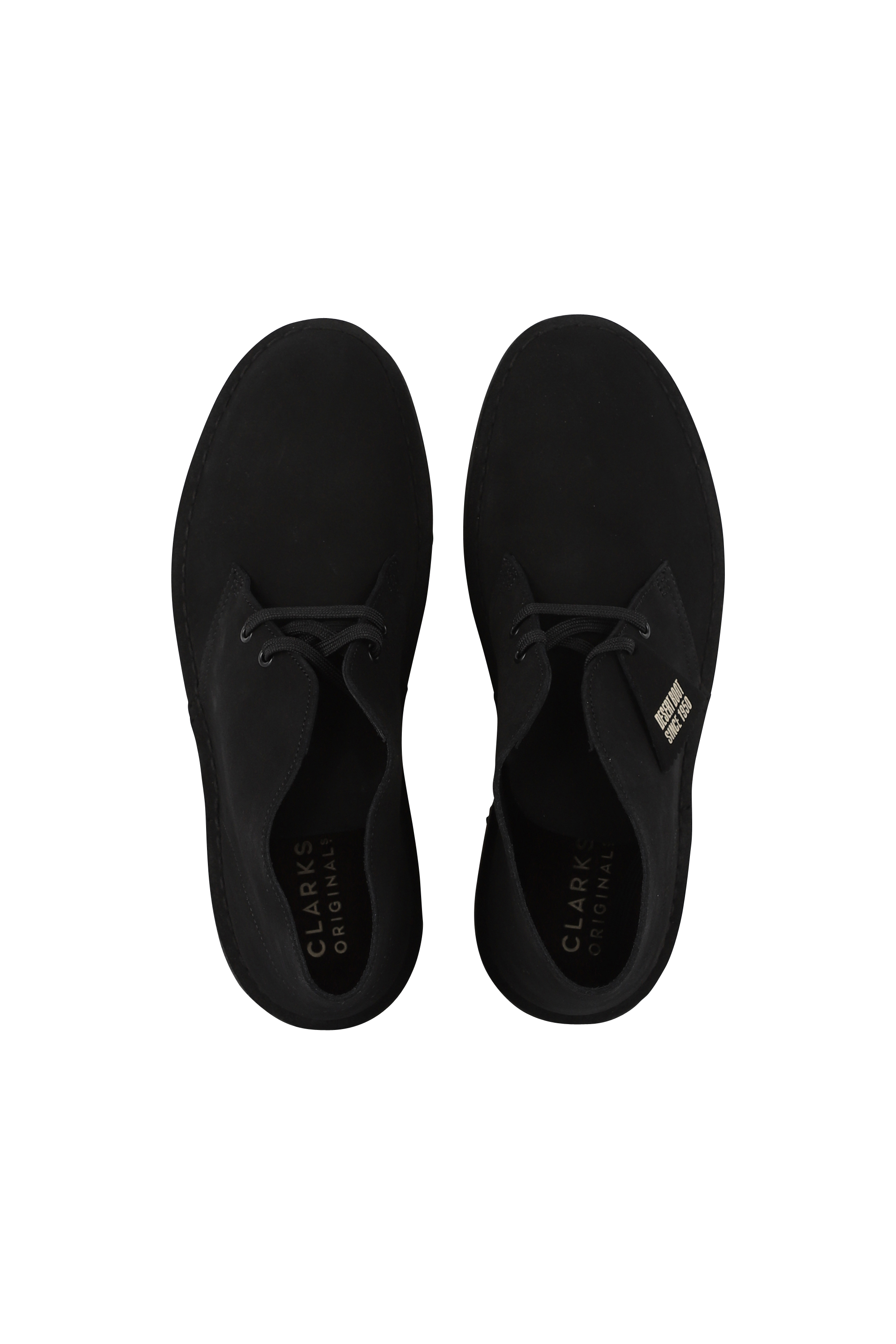 CLARKS ORIGINALS Boots en cuir DESERT Noir