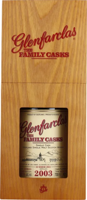 GLENFARCLAS VINTAGE 2003 FAMILY CASKS 70CL