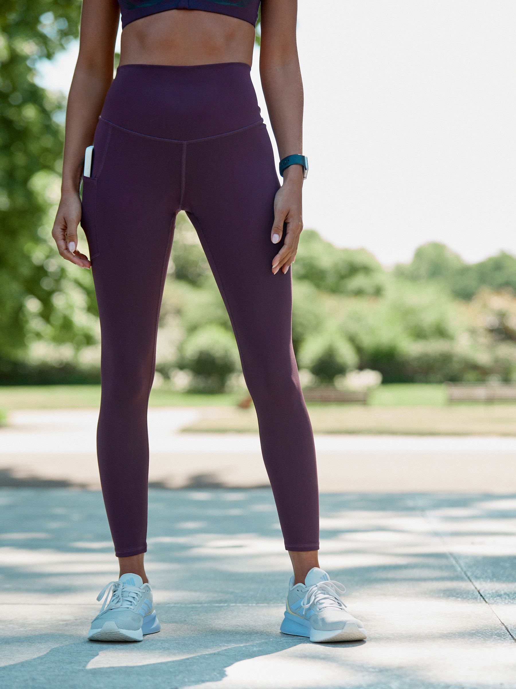 Aubergine - Active Sports Dry Tech Sculpting Leggings
